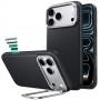ESR odinis dėklas su atrama MagSafe, skirtas Apple iPhone 17 Pro Max / 18 Pro Max, juodas