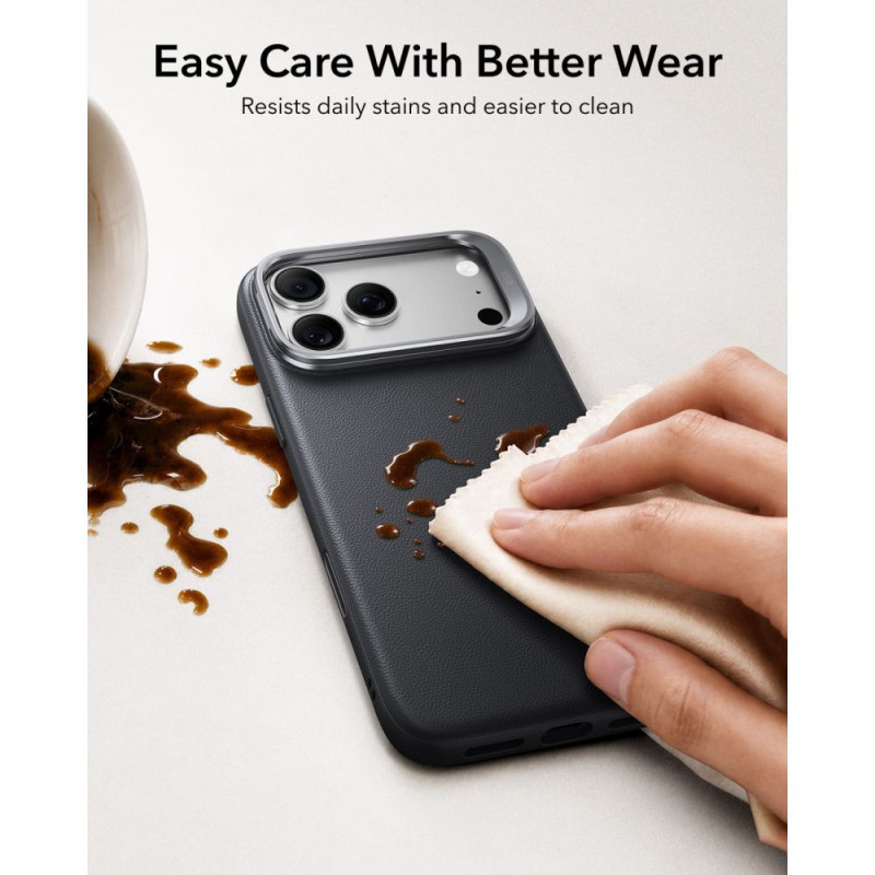 ESR odinis dėklas su atrama MagSafe, skirtas Apple iPhone 17 Pro Max / 18 Pro Max, juodas