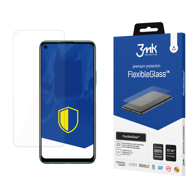 3MK FlexibleGlass Huawei P40 Lite 5G hibridinio stiklo ekrano apsauga