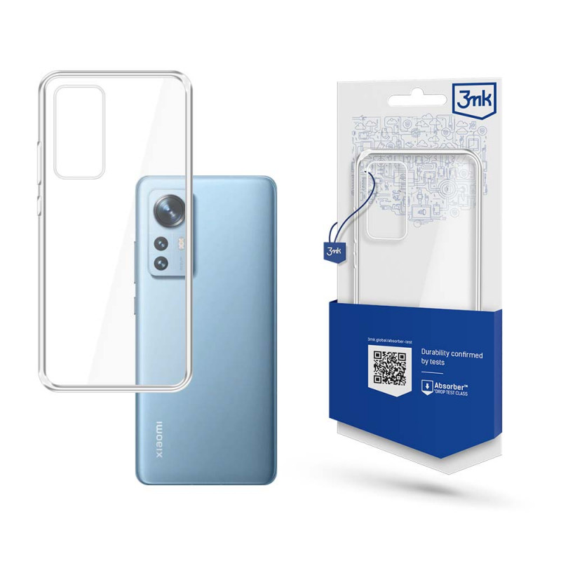 3MK Clear Case išmaniojo telefono Xiaomi 12/12X dėklas, permatomas