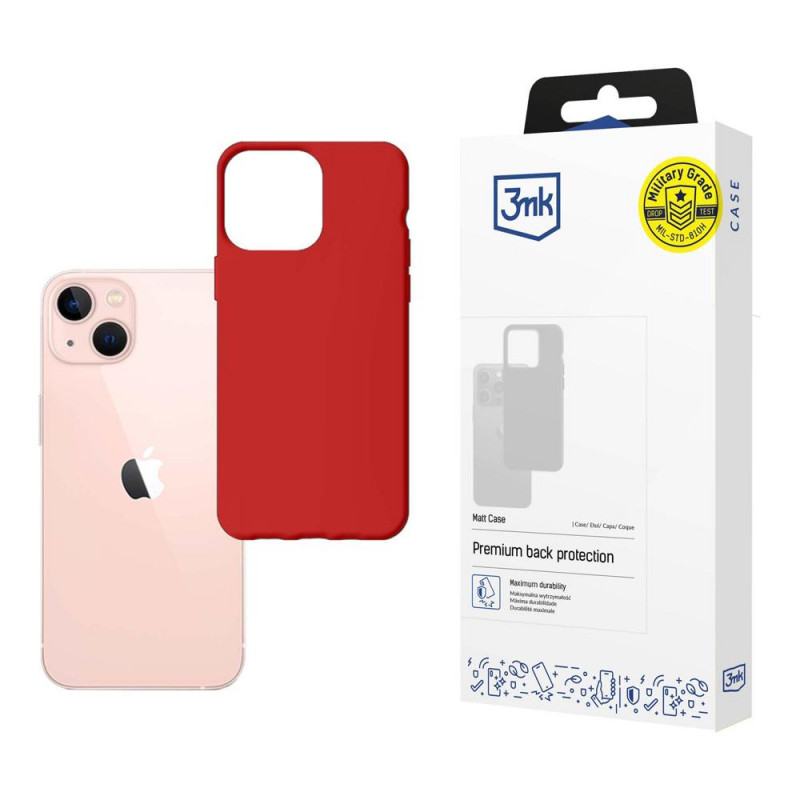 3MK Matt Case 3MK4032, skirta Apple iPhone 14, raudona