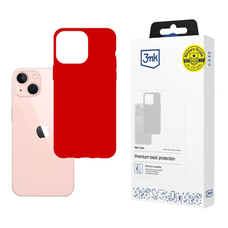 3MK Matt Case 3MK4038, skirta Apple iPhone 14 Plus / 15 Plus, raudona
