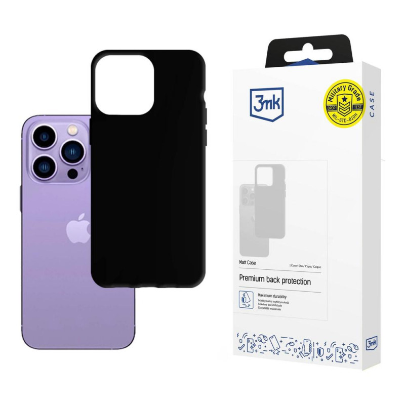 3MK Matt Case 3MK4039, skirta Apple iPhone 14 Pro, juodas