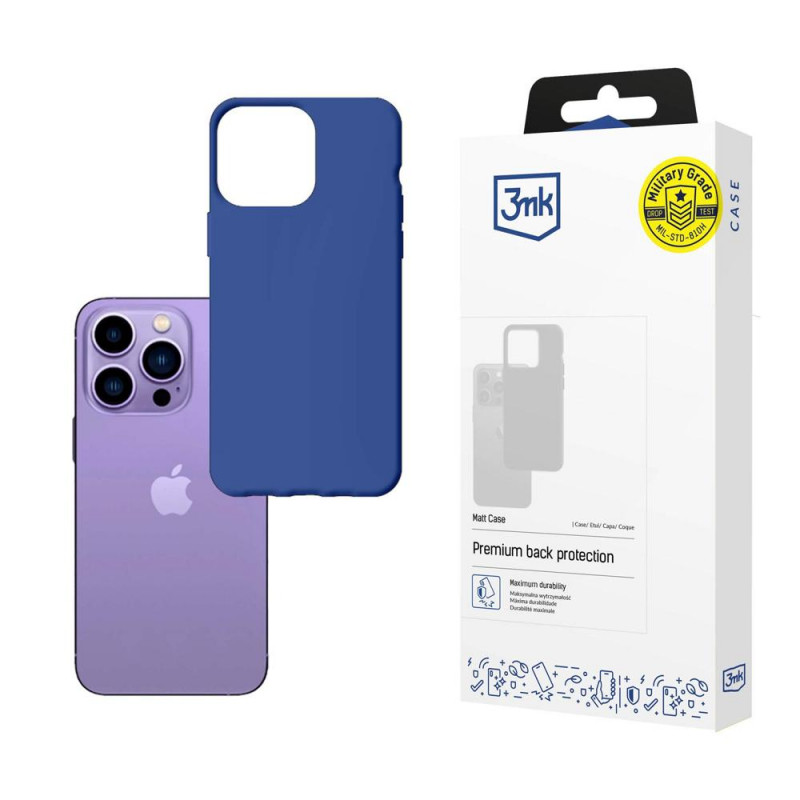 3MK Matt Case 3MK4040, skirta Apple iPhone 14 Pro, mėlyna