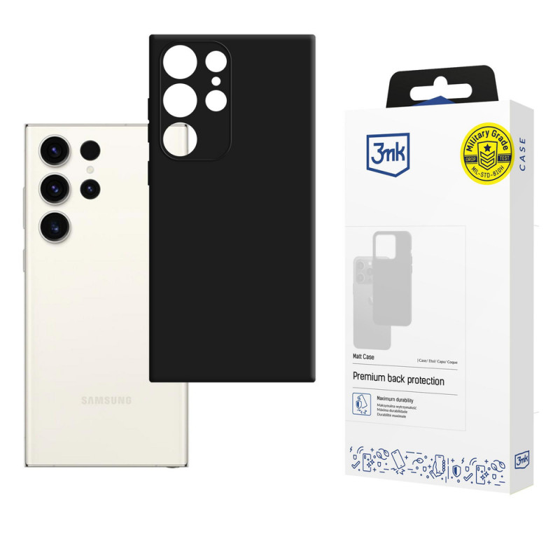 3MK Matt Case Samsung Galaxy S23 Ultra, juodas
