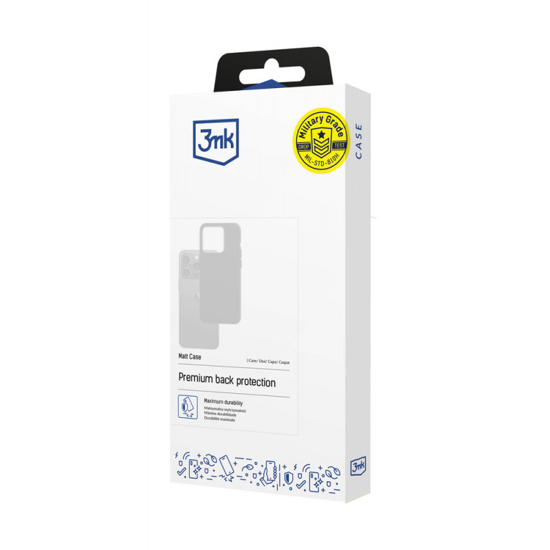 3MK Matt Case 3MK4880, skirta Google Pixel 8 Pro, juodas