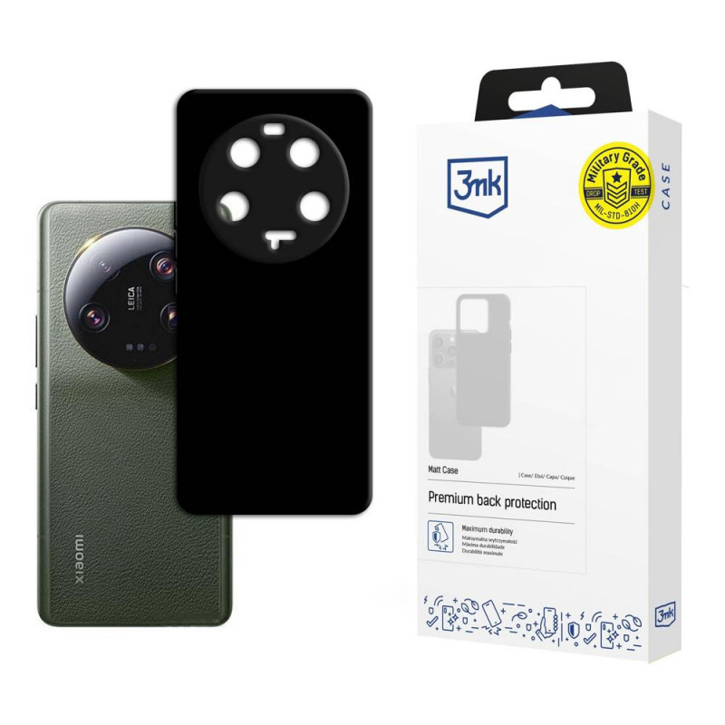 3MK Matt Case 3MK4939, skirta Xiaomi 13 Ultra 5G, juodas