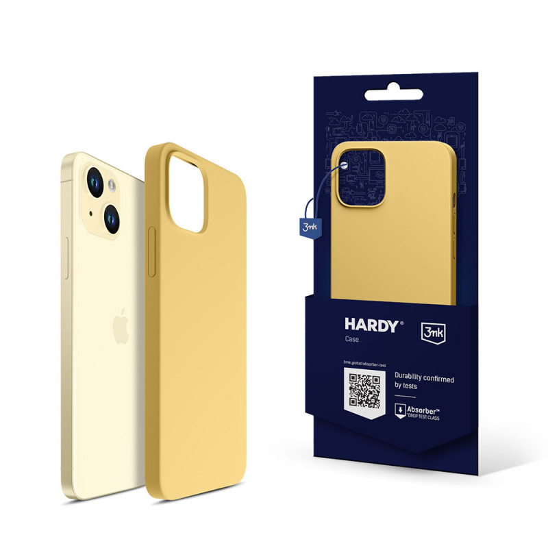 3MK Hardy Case 3MK5366 MagSafe, skirta Apple iPhone 15 Plus / 14 Plus, geltona