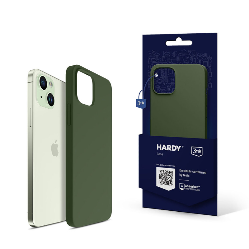 3MK Hardy Case MagSafe skirtas Apple iPhone 15 Plus / 14 Plus, alpine green