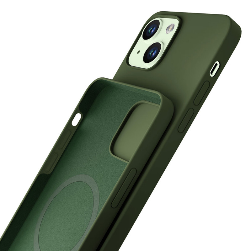 3MK Hardy Case MagSafe skirtas Apple iPhone 15 Plus / 14 Plus, alpine green