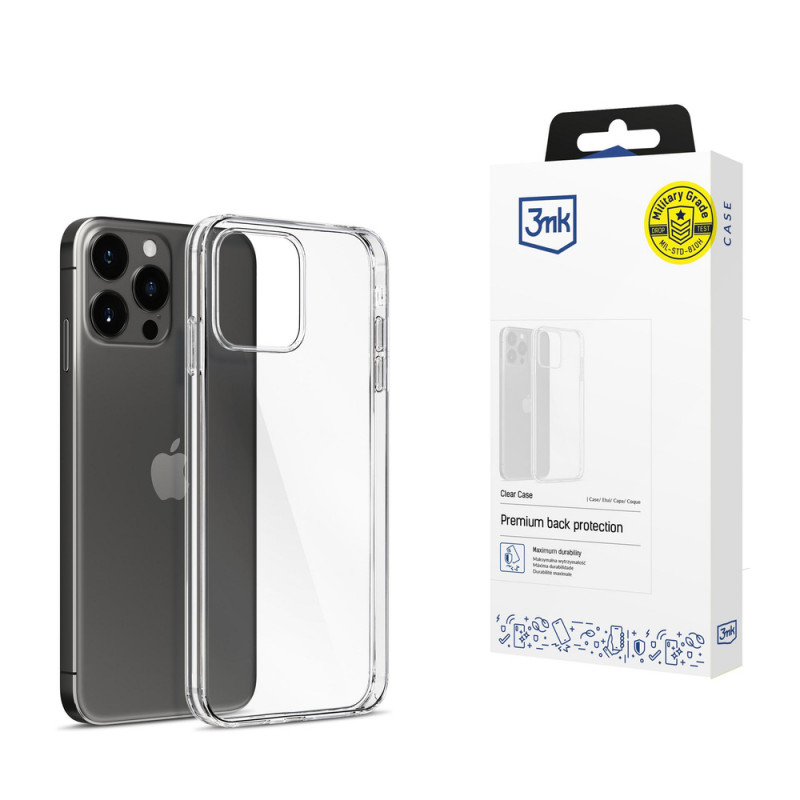 3MK Clear Case, skirta Apple iPhone 15 Pro, permatomas