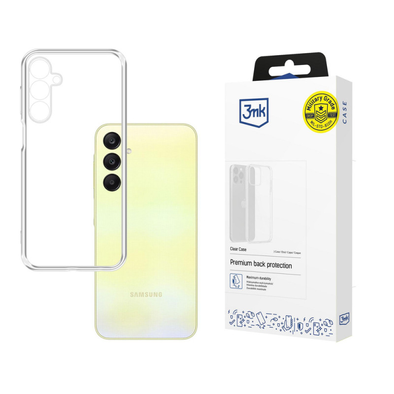 3MK Clear Case, skirta Samsung Galaxy A25 5G, permatomas