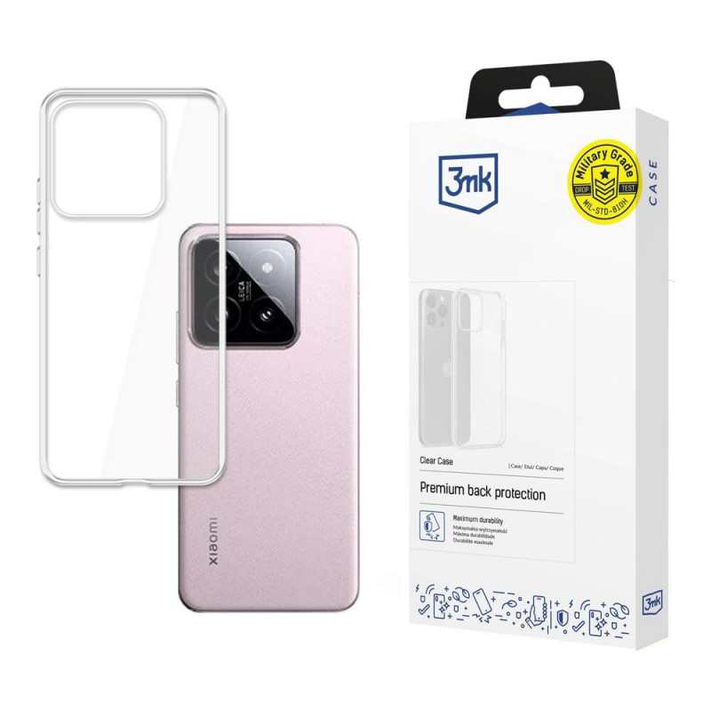 3MK Clear Case 3MK5490, skirta Xiaomi 14, permatomas