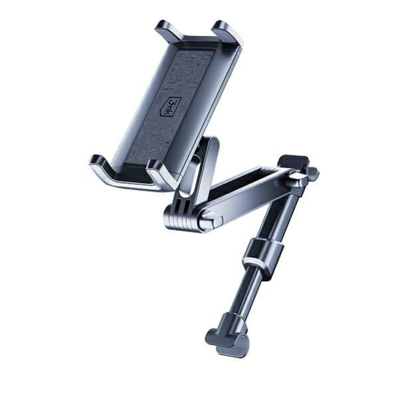 3MK Single Headrest Holder laikiklis telefonams ir planšetiniams kompiuteriams automobilyje 4.7"-12.9", juodas