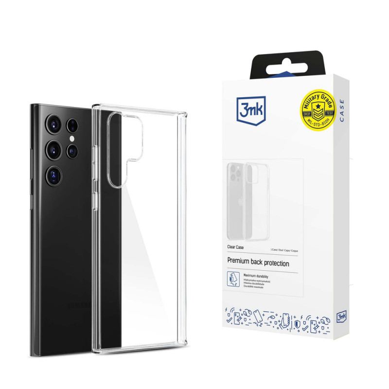 3MK Clear Case, skaidrus, skirtas Samsung Galaxy S24 Ultra