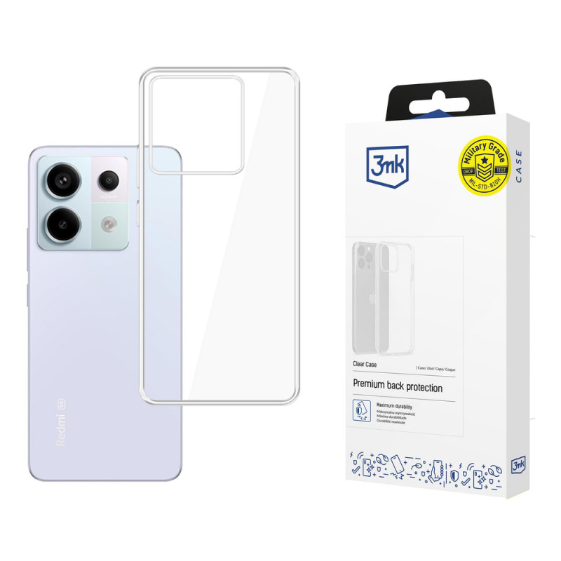 3MK Clear Case, skirta Xiaomi Redmi Note 13 Pro 5G, permatomas