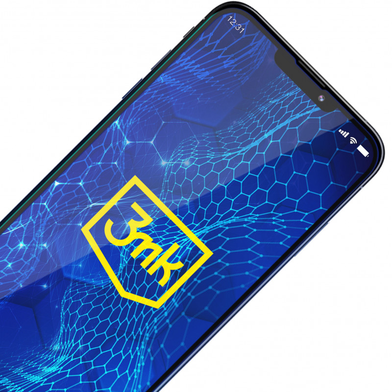 3MK HardGlass Max Lite grūdintas stiklas, skirta Samsung Galaxy M55, juodas