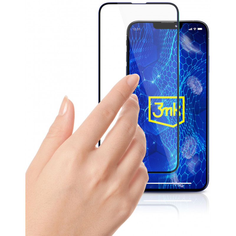 3MK HardGlass Max Lite grūdintas stiklas, skirta Samsung Galaxy M15 5G, juodas