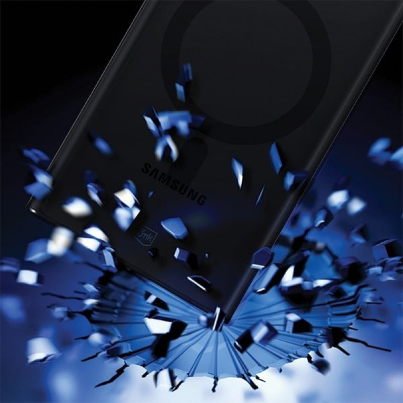 3MK Smoke MagCase su MagSafe, skirta Samsung Galaxy S22 Ultra 5G, pusiau permatomas