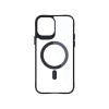 3MK Satin Armor MagCase su MagSafe, skirta Apple iPhone 12 Pro Max, permatomas su juodu rėmeliu