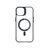 3MK Satin Armor MagCase su MagSafe, skirta Apple iPhone 14 Plus, permatomas su juodu rėmeliu (156076-0)
