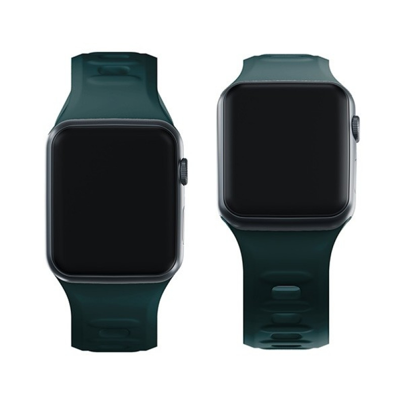 3mk silikoninis laikrodžio dirželis Apple Watch 38/40/41 mm, evergreen