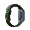 3mk silikoninis laikrodžio dirželis, skirtas Apple Watch 38/40/41 mm, tamsiai žalias