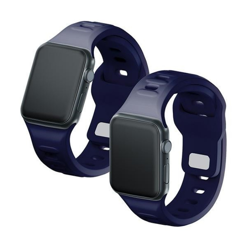3mk silikoninis laikrodžio dirželis, skirtas Apple Watch 38/40/41 mm, ocean blue