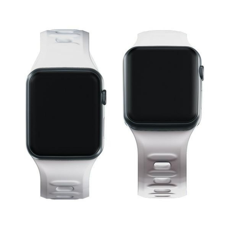 3mk silikoninis laikrodžio dirželis Apple Watch 38/40/41 mm, baltas