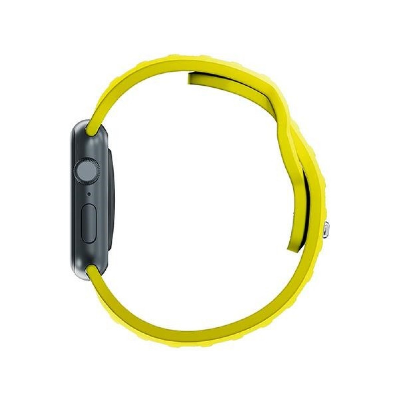 3mk silikoninis laikrodžio dirželis Apple Watch 38/40/41 mm, geltonas
