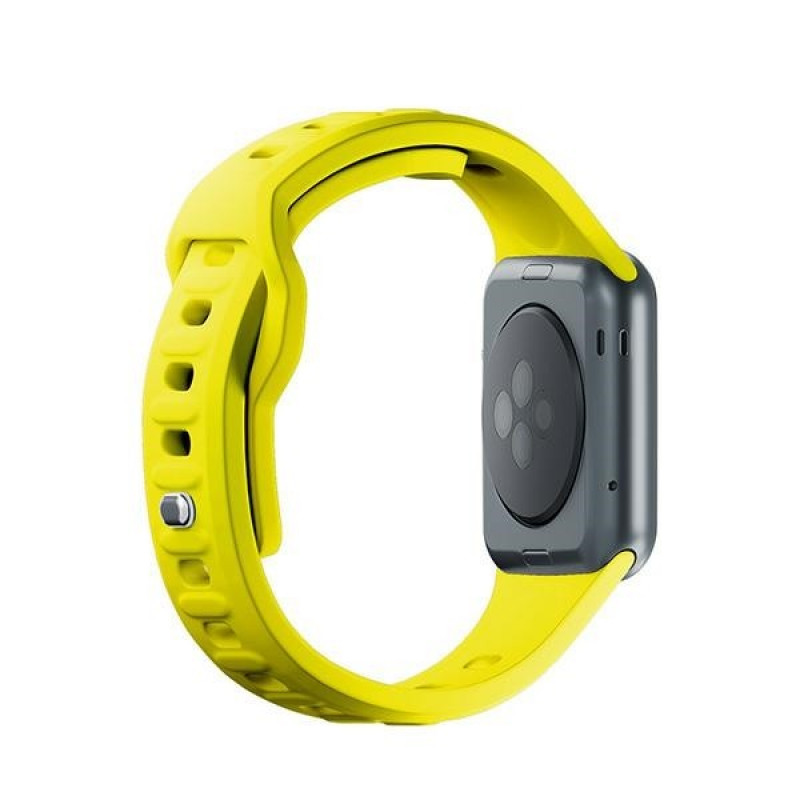 3mk silikoninis laikrodžio dirželis Apple Watch 38/40/41 mm, geltonas