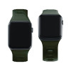 3mk silikoninis laikrodžio dirželis, skirtas Apple Watch 42/44/45/49 mm, tamsiai žalias