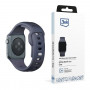 3mk silikoninis laikrodžio dirželis Apple Watch 42/44/45/49 mm, pilkas