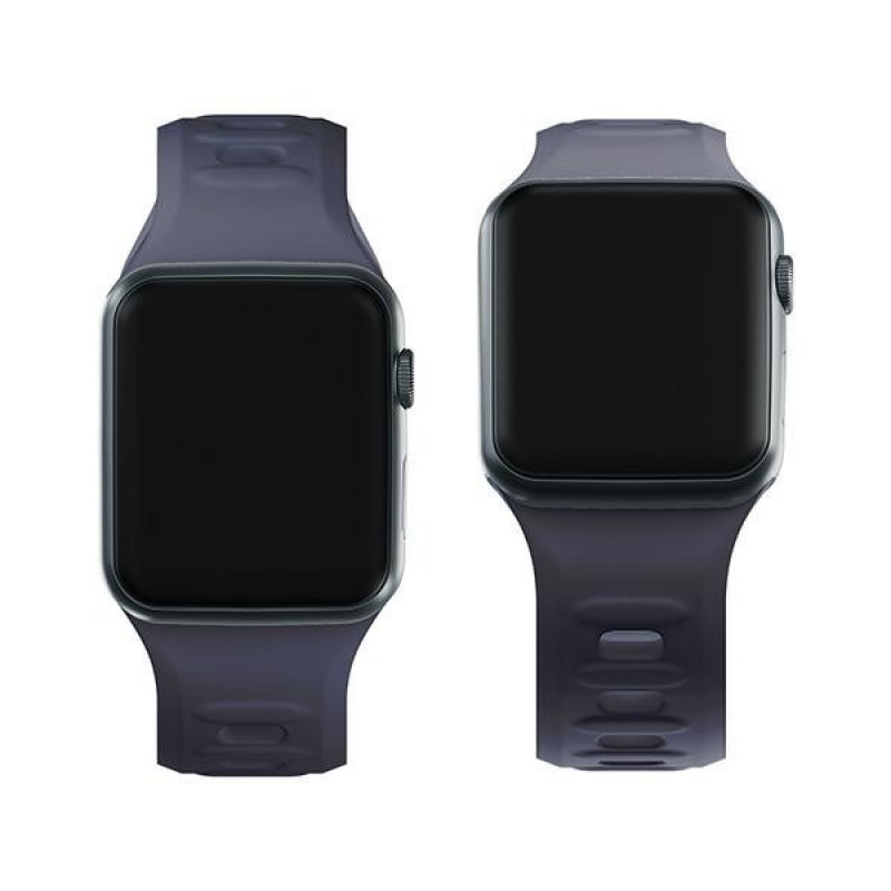 3mk silikoninis laikrodžio dirželis Apple Watch 42/44/45/49 mm, pilkas