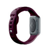 3mk silikoninis laikrodžio dirželis Apple Watch 42/44/45/49 mm, mulberry / burgundy