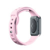3mk silikoninis laikrodžio dirželis Apple Watch 42/44/45/49 mm, powder pink