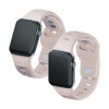 3mk silikoninis laikrodžio dirželis Apple Watch 42/44/45/49 mm, pink-beige / latte