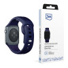 3mk silikoninis laikrodžio dirželis, skirtas Apple Watch 42/44/45/49 mm, ocean blue