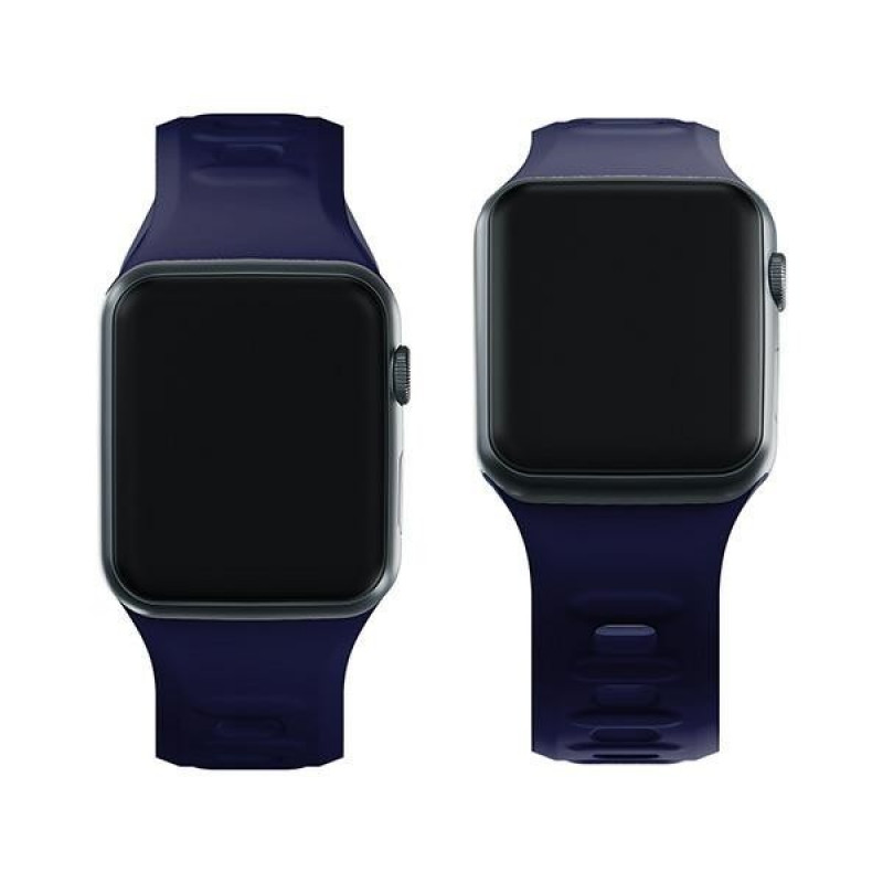 3mk silikoninis laikrodžio dirželis, skirtas Apple Watch 42/44/45/49 mm, ocean blue
