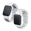 3MK silikoninė laikrodžio apyrankė, skirta Apple Watch 4/5/6/7/8/9/SE/Ultra, 42/44/45/49 mm, balta