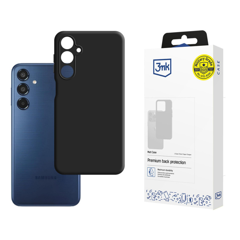 3MK Matt Case Samsung Galaxy M35 5G, juodas