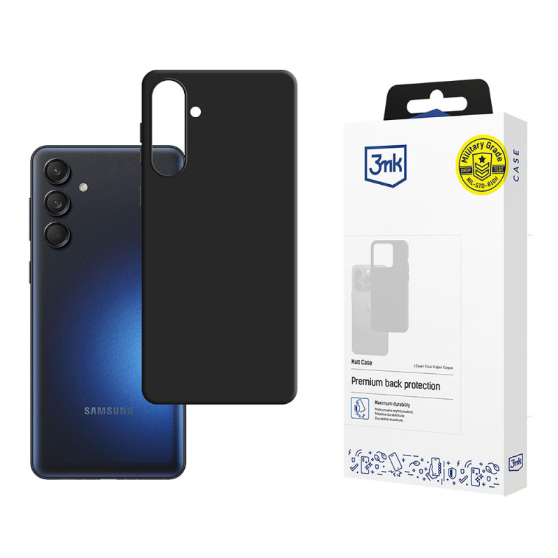 3MK Matt Case Samsung Galaxy M55 5G, juodas