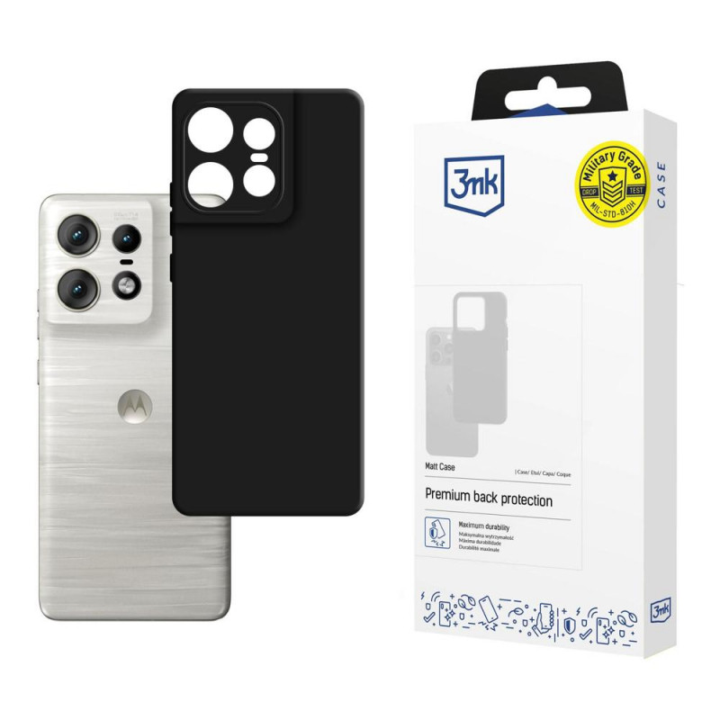 3MK Matt Case Motorola Edge 50 Pro, juodas