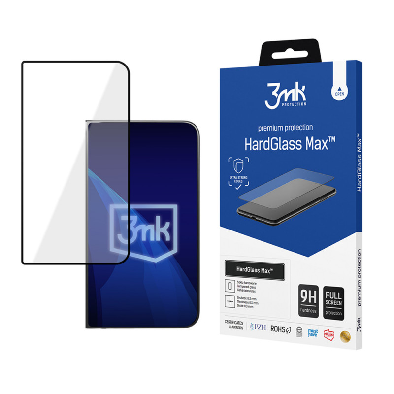 3MK HardGlass Max Apple iPhone Duo grūdintas stiklas, juodas