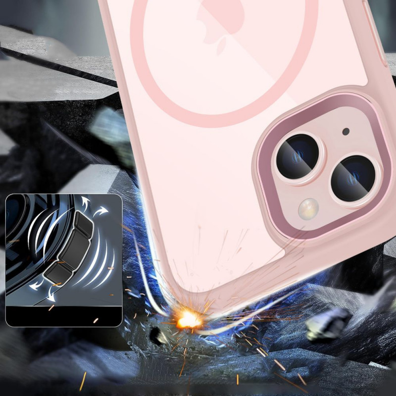 Tech-Protect MagMat MagSafe Apple iPhone 15 dėklas, Pink/Clear