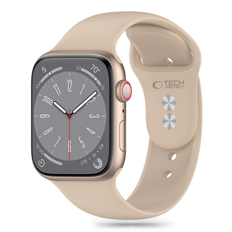 Tech-Protect silikoninis dirželis skirtas Apple Watch 4/5/6/7/8/9/SE/Ultra 1/2 (42/44/45/49 mm), Walnut