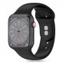 Tech-Protect silikoninis dirželis Apple Watch 4/5/6/7/8/9/SE/10 (38/40/41/42 mm), juodas