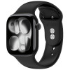 Tech-Protect silikoninis dirželis Apple Watch 4/5/6/7/8/9/SE/10 (38/40/41/42 mm), juodas
