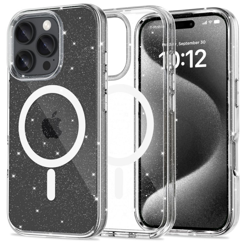 Tech-Protect Flexair Hybrid MagSafe dėklas, skirtas Apple iPhone 16 Pro Max, Glitter
