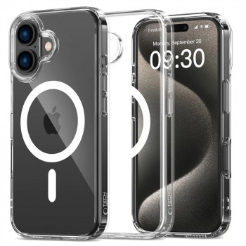 Tech-Protect Flexair Hybrid MagSafe dėklas, skirtas Apple iPhone 16 Plus, permatomas
